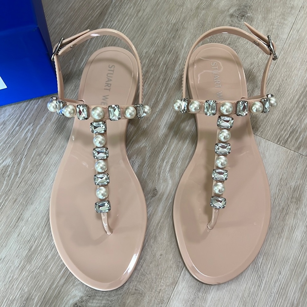 Stuart Weitzman Goldie Jelly Sandals